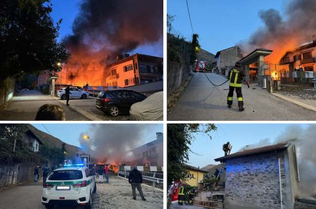 incendio cannobio 25ottobre